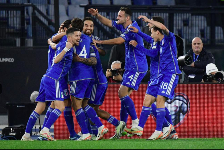 开云-意大利逆转北马其顿，占据小组头名位置